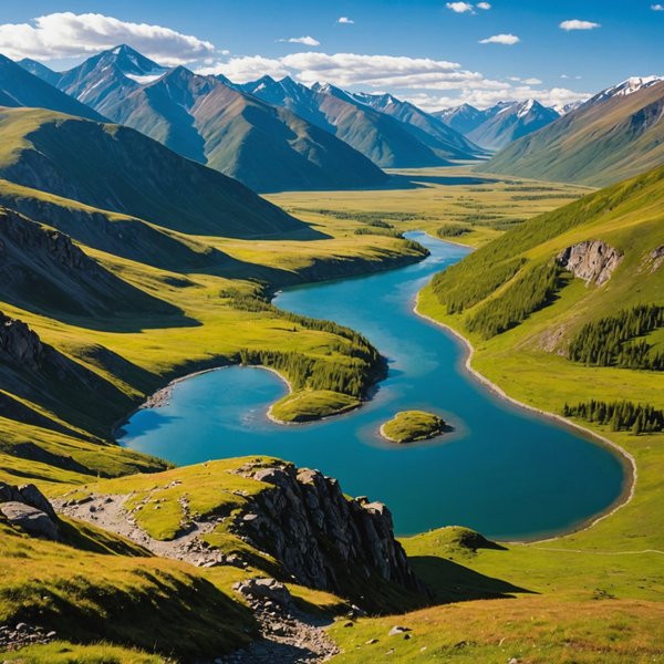 Quels sont les meilleurs itinéraires pour une randonnée dans les montagnes de l'Altaï en Mongolie?